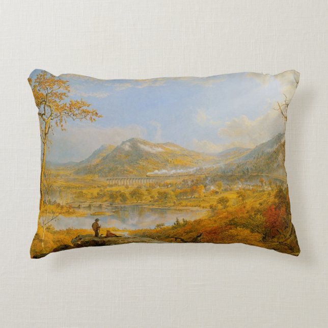 Starrucca Viaduct Decorative Cushion (Front)