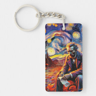 Starry Acrylic Keychain - Columbus Day Tribute