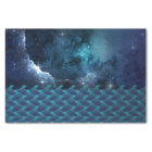 Starry and Cloudy Sky over Waves Decoupage