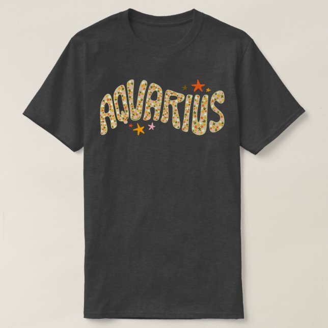 Starry Aquarius T-Shirt (Design Front)