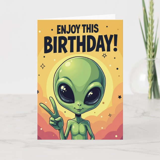 Starry Being Birthday Card (Front)