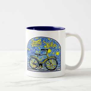 Starry Bike Two-Tone Coffee Mug