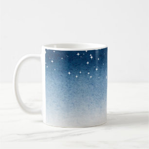 Starry Blue Gradient Serenity Mug