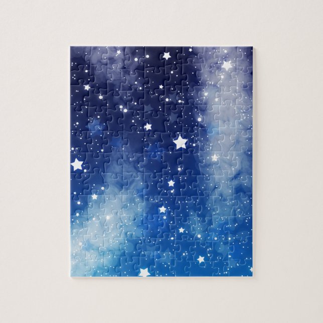 Starry Blue Night Sky Jigsaw Puzzle (Vertical)