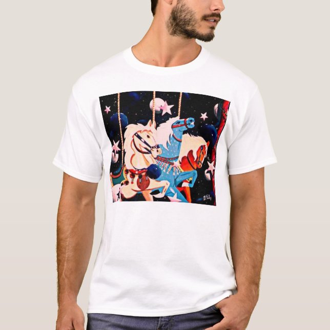 starry carousel art T-Shirt (Front)