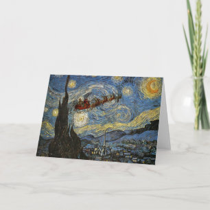 Starry Christmas Night Card