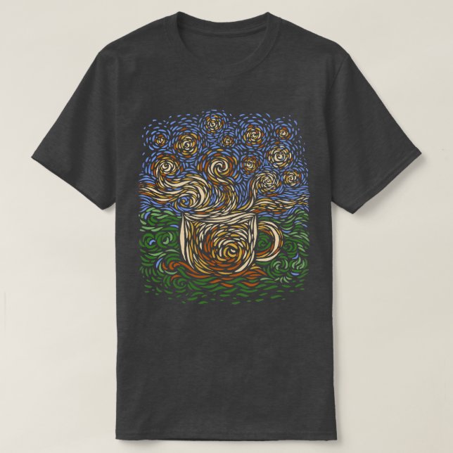 Starry Coffee T-Shirt (Design Front)