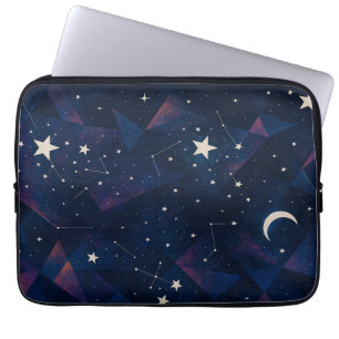 Starry Constellation Sky – Celestial Night Pattern Laptop Sleeve