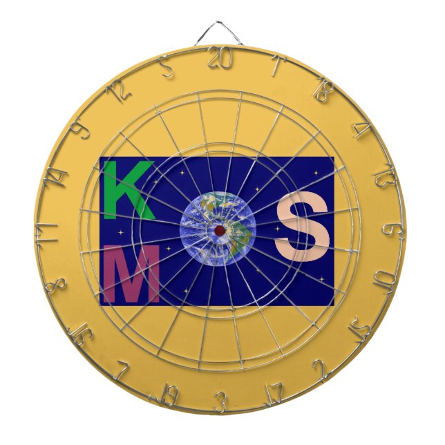 Starry cosmos dartboard (Front)