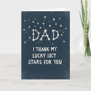 Starry Dad Illustration Card