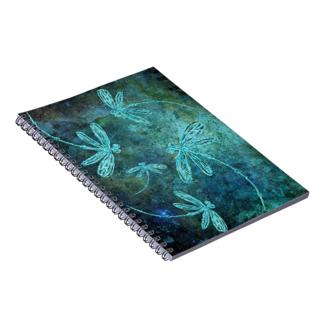 Starry Dragonfly Night Notebook (Right Side)