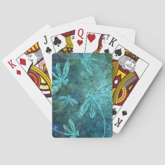 Starry Dragonfly Night Playing Cards
