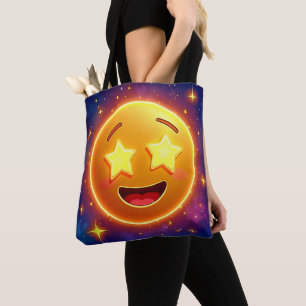Starry-Eyed Emoji Joy Tote Bag
