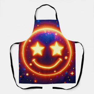 Starry-Eyed Glow Emoji Apron
