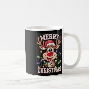 Starry-eyed Merry Christmas Reindeer Fun Design Sa Coffee Mug