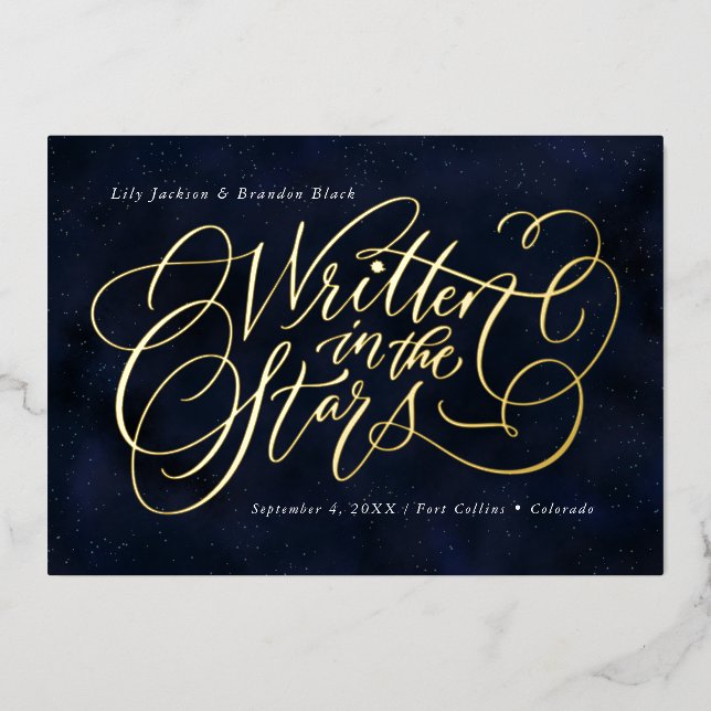 Starry-Eyed Save the Date (Front)