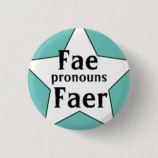 Starry Fae Faer Pronouns 3 Cm Round Badge