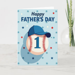 Starry Fathers Day Number One Card