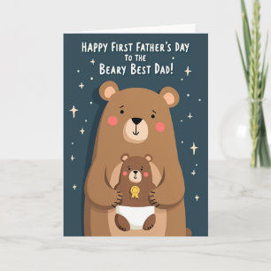 Starry Fathers Day Scene Card