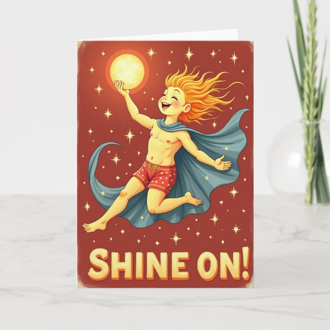 Starry Flight Birthday Card (Front)
