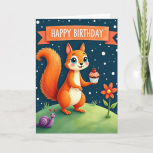 Starry Forest Birthday Card
