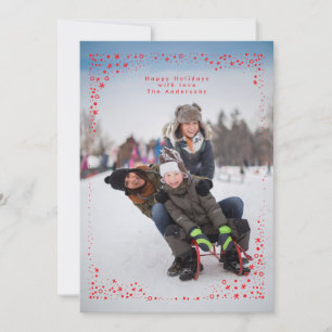 starry frame christmas Holiday Photo Card