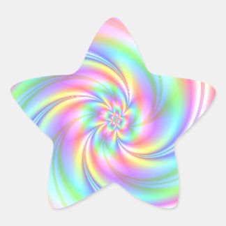 Starry Girl Pink Twirl Star Stickers