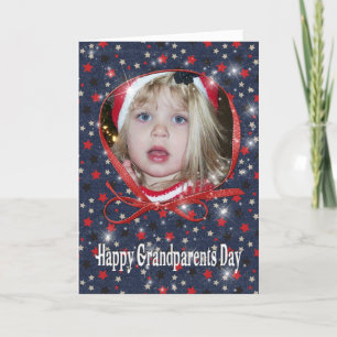 Starry Grandparents Day photo card