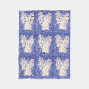 Starry Guardian Angel Custom Fleece Blanket
