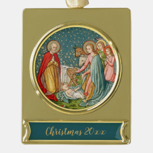Starry Heavens (VVP 003) Gold Plated Banner Ornament