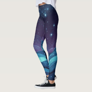 Starry Hills Night Leggings