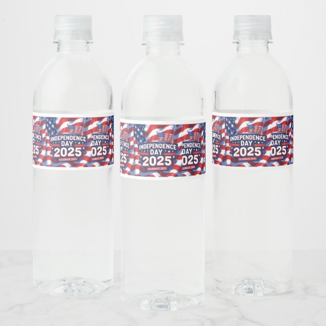 Starry July 4th Celebration Labels (Bottles)