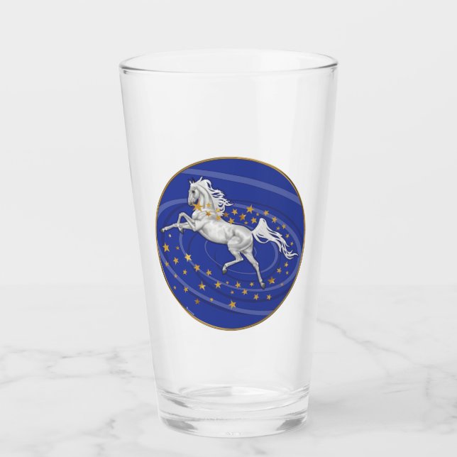 Starry Mare Glass Tumbler (Front)
