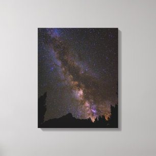 Starry Milky way, California Canvas Print