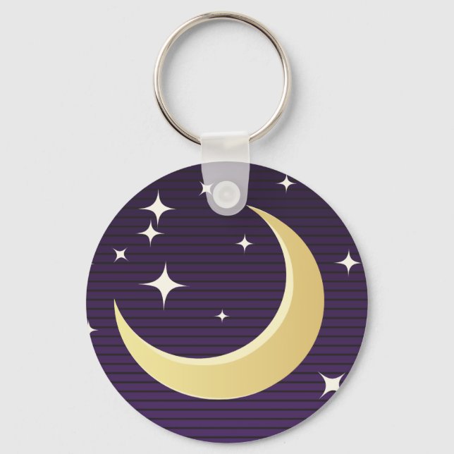 Starry Moon Key Ring (Front)