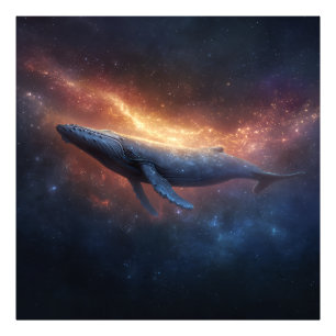 Starry Nebula Humpback Photo Print