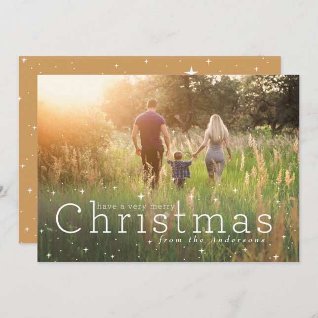 starry night 13 cm x 18 cm invitation card (Front/Back)