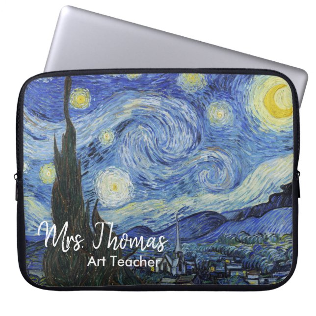 Starry Night 15" Neoprene Laptop Sleeve Customised (Front)