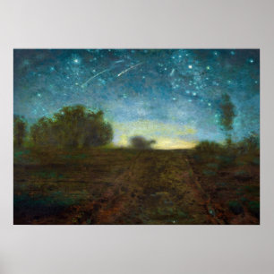 Starry Night, 1850-1865 by Jean-Francois Millet Poster