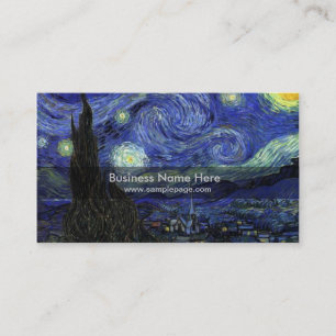 starry night,1889,Vincent van Gogh Business Card
