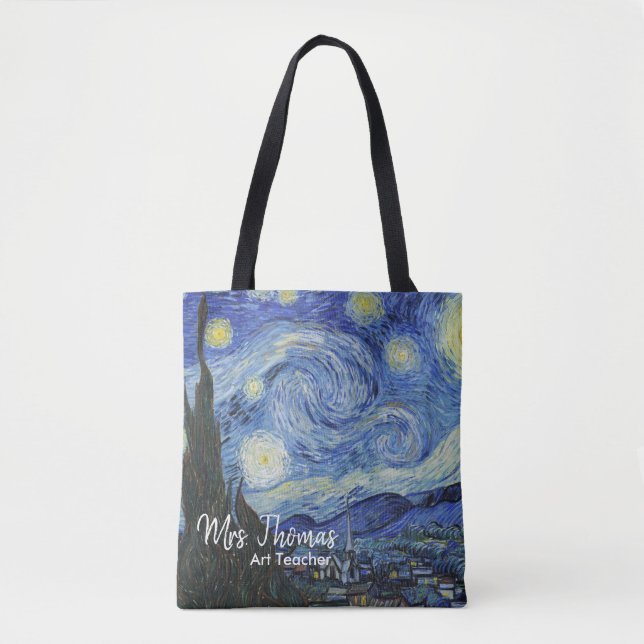 Starry Night All Over Print Teacher Tote (Front)