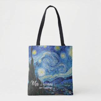 Starry Night All Over Print Teacher Tote Bag