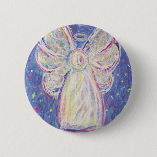 Starry Night Angel 6 Cm Round Badge