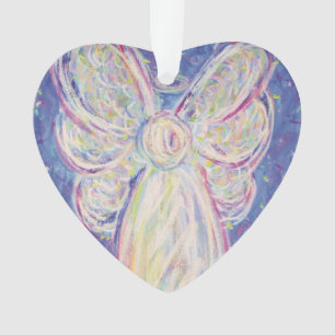 Starry Night Angel Art Gift Holiday Ornament