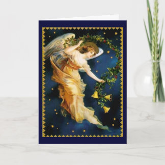 Starry Night Angel - Christmas Holiday Card