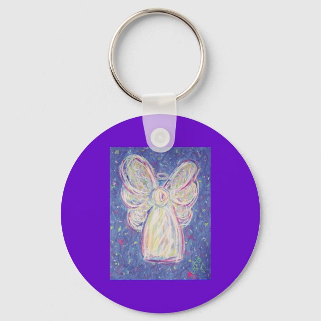 Starry Night Angel Keychain (Front)