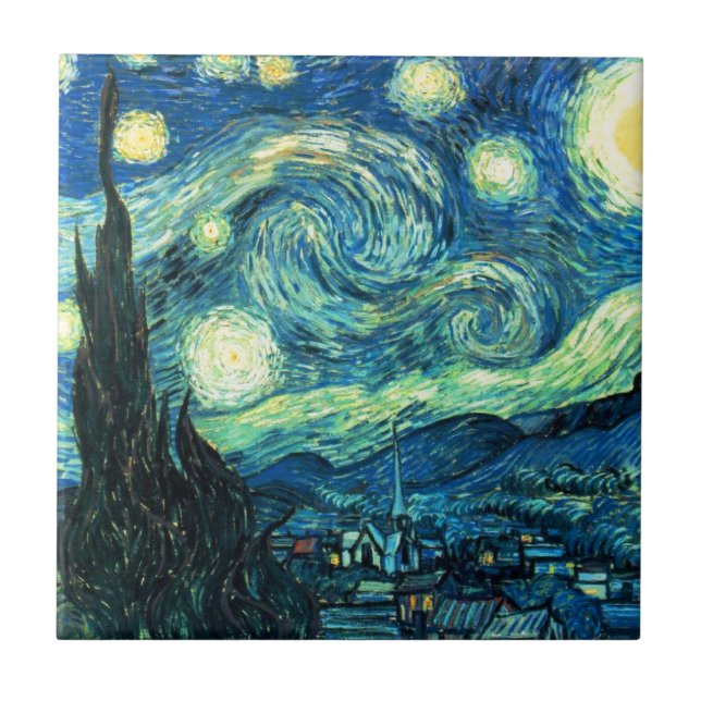 Starry Night art Tile (Front)