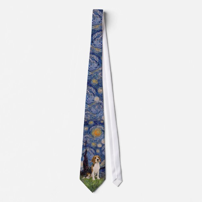 Starry Night - Beagle Tie (Front)