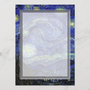 Starry Night, blank invitations. Invitation