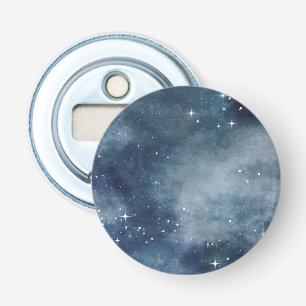 Starry Night Blue Sky Stars Universe Astrology Bottle Opener